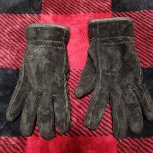 Dockers Men's Leather Gloves Black Size Medium